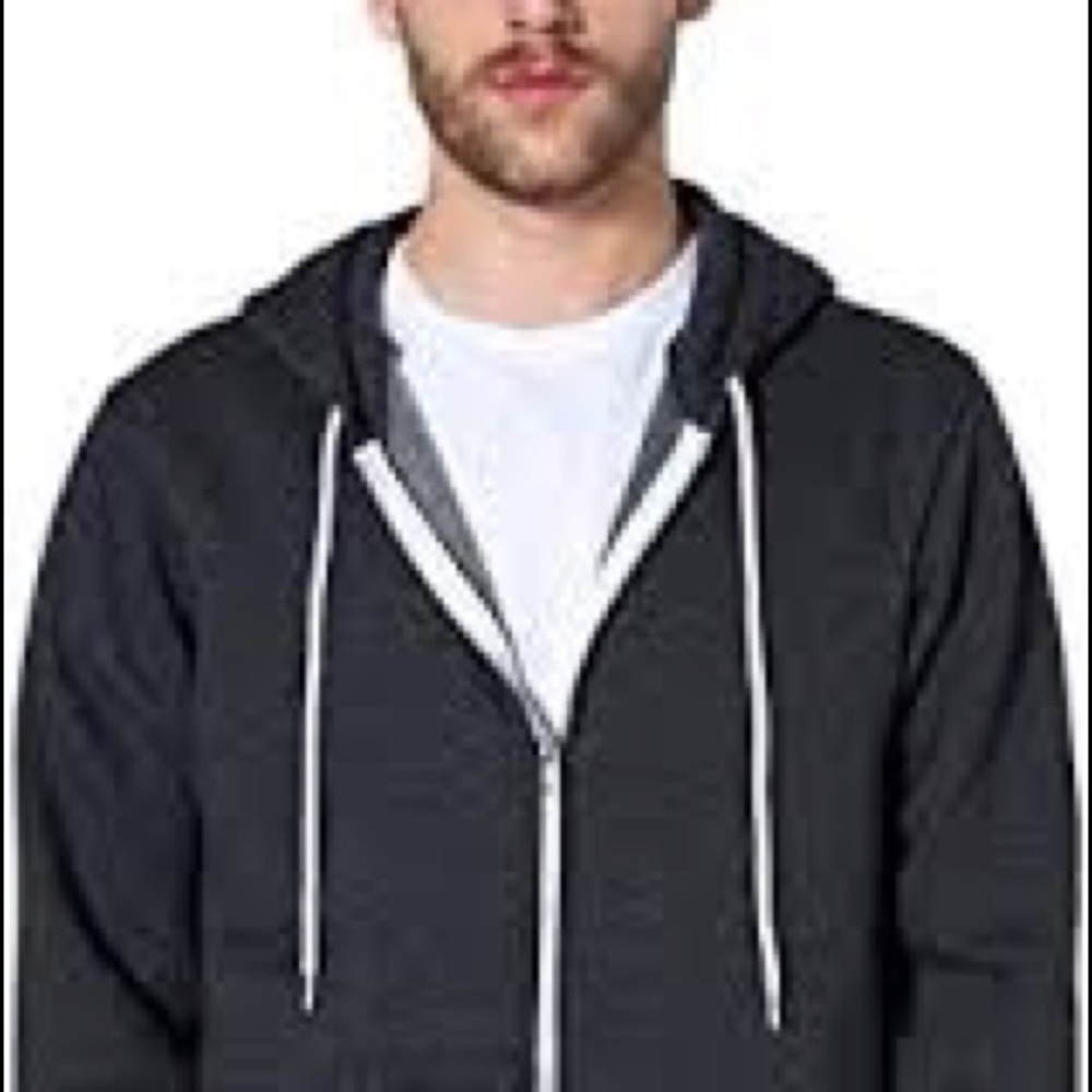 American Apparel Gray Sweatshirt Zip up